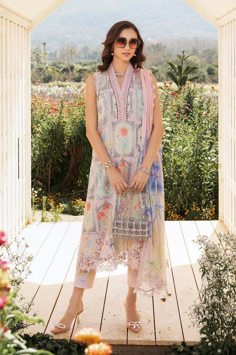 Maria B M.Print Unstitched 3Pc Suit