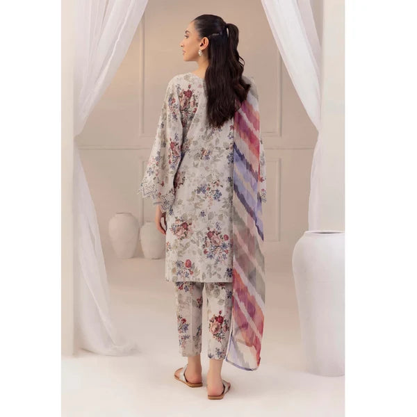 3 Piece Printed Lawn Unstitched Suit – Summer Collection