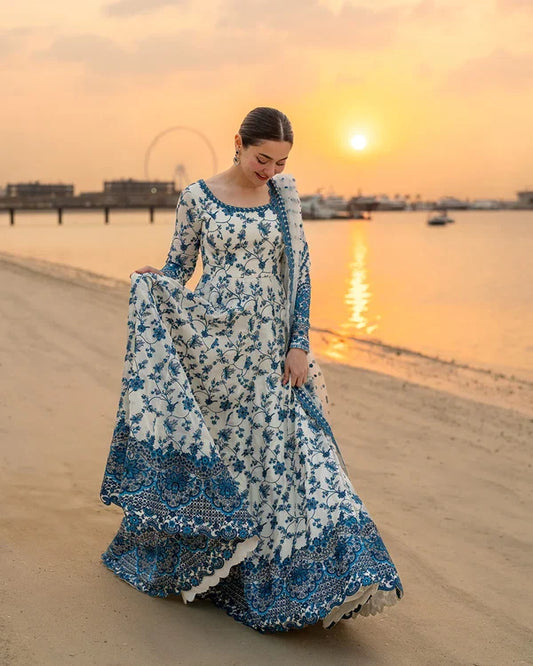 Faiza Saqlain 3 Pc Luxury Lawn Embroidered