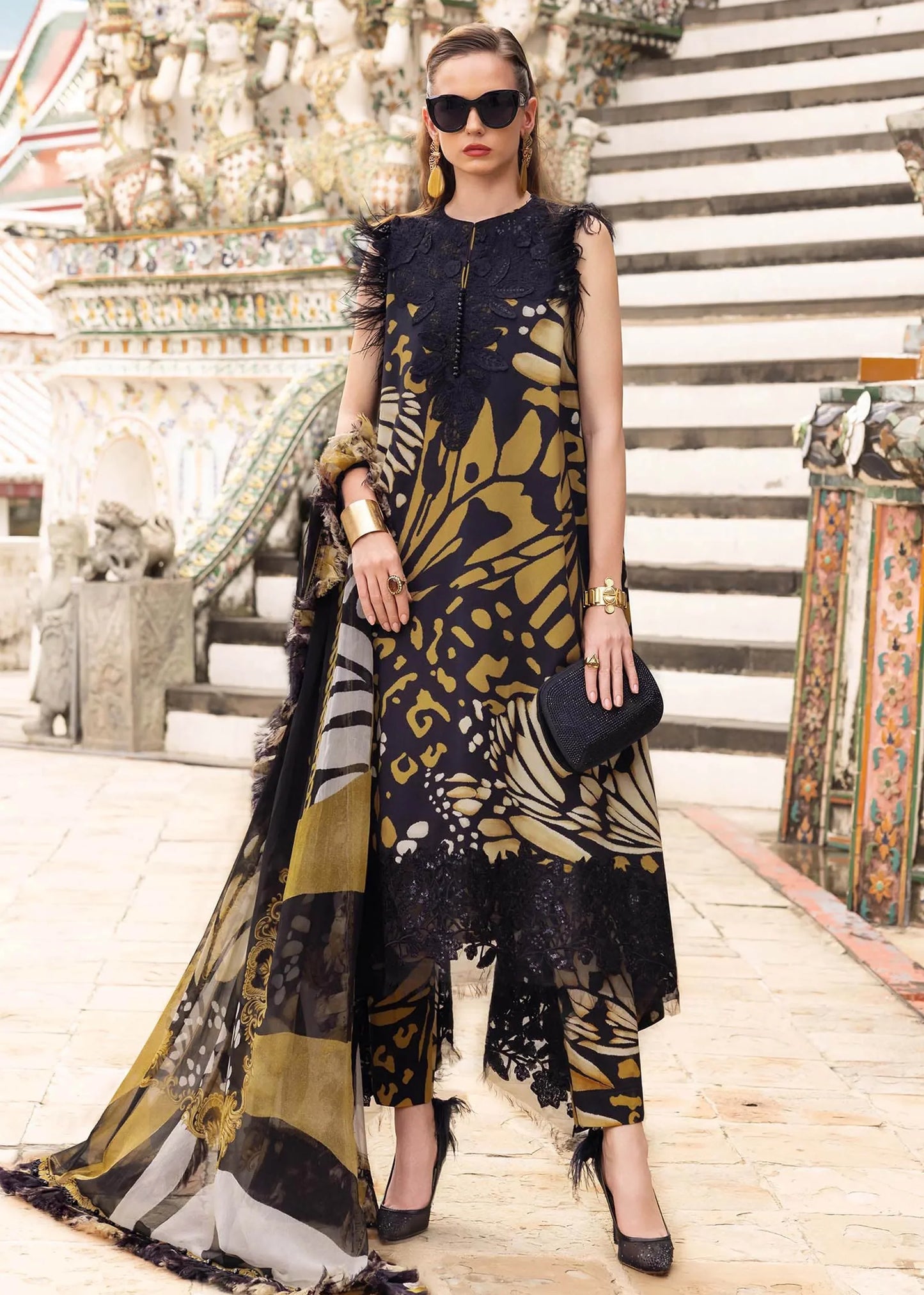 Maria.B - Luxury Lawn Embroidered Unstitched 3 Piece