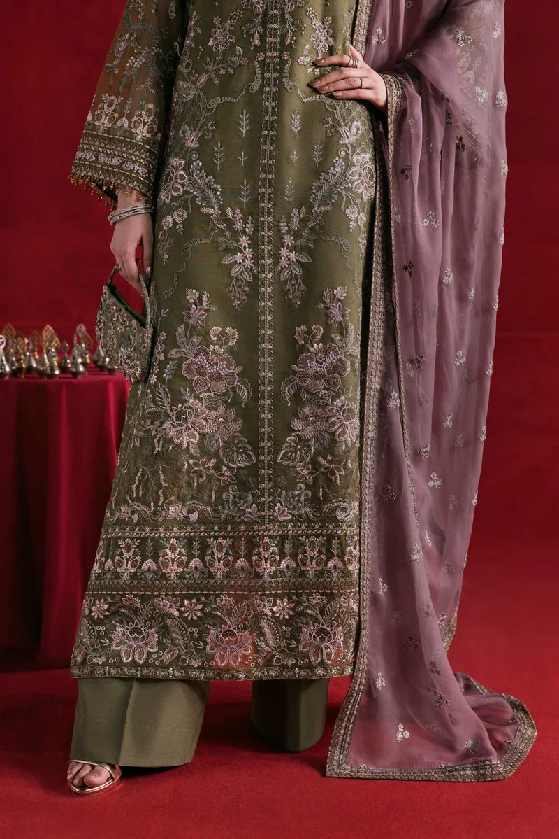 Share Flossie Kohinoor KOH-110 - Hand-Embroidered Chiffon Unstitched Luxury Formal Suit