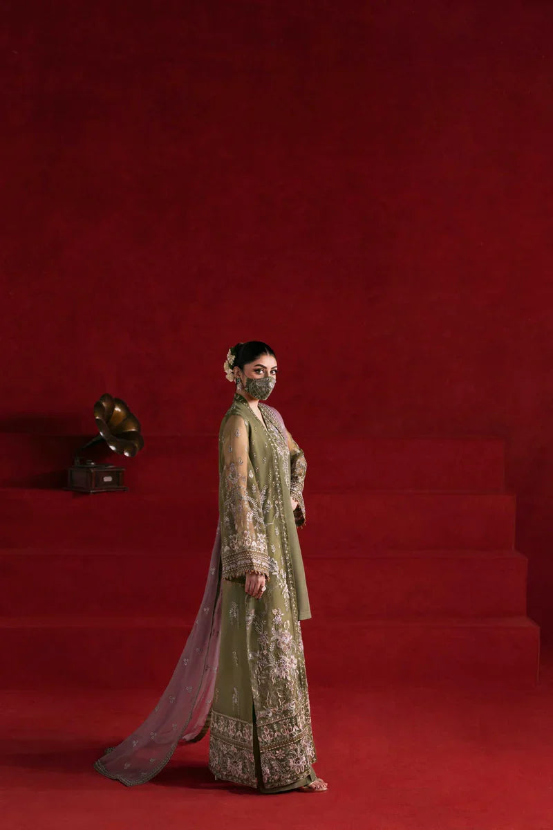 Share Flossie Kohinoor KOH-110 - Hand-Embroidered Chiffon Unstitched Luxury Formal Suit