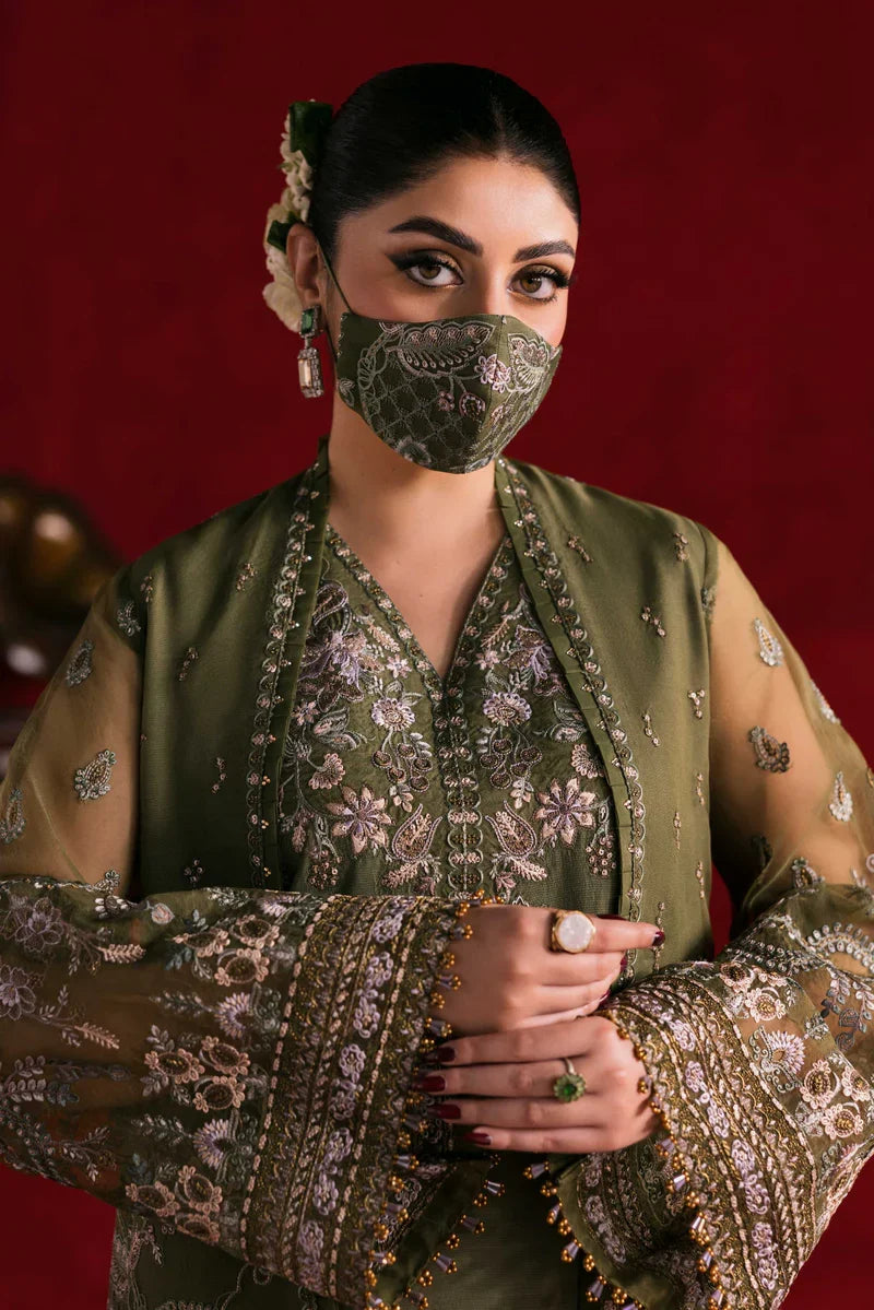 Share Flossie Kohinoor KOH-110 - Hand-Embroidered Chiffon Unstitched Luxury Formal Suit